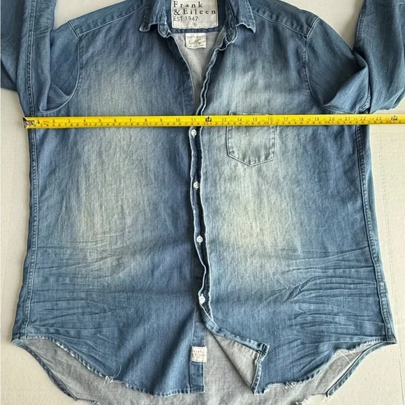 Frank & Eileen Stonewashed Indigo Denim Shirt - Picture 11 of 11